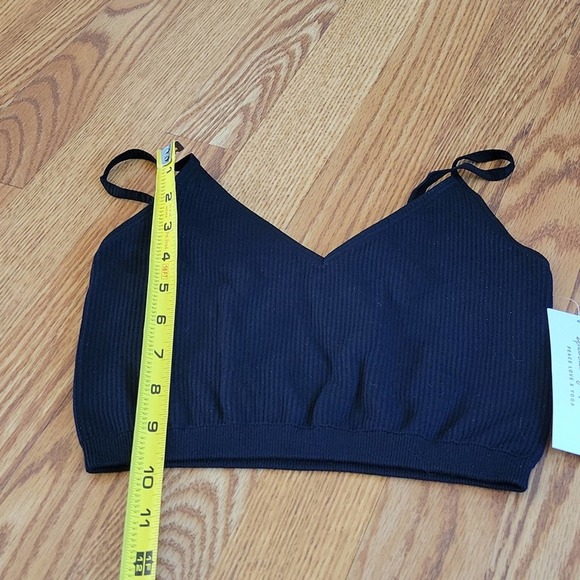 Spiritual gangster ribbed Zen cami sports bra XS/Small black - Picture 7 of 7